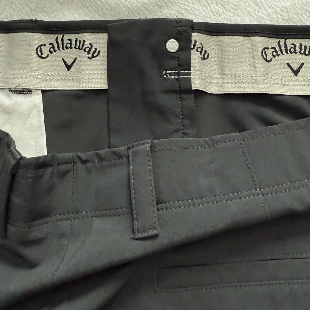 Callaway Shorts Waist 38 Men's Flat Front Golf Shorts Black